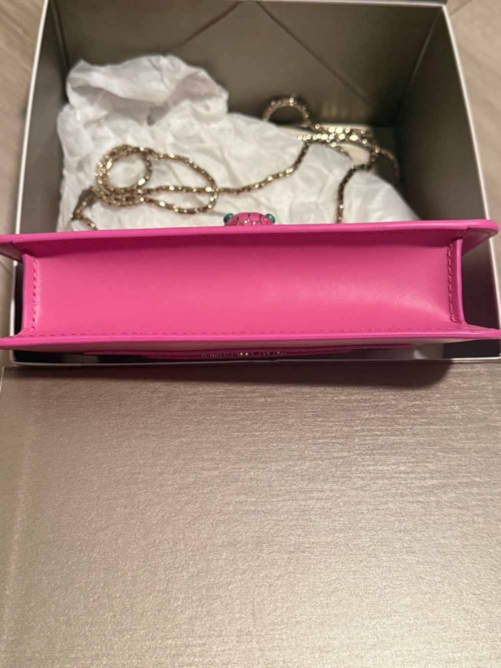 Bvlgari Serpenti Hot Pink Shoulder Bag – Statement Luxury Handbag - Picture 4 of 11